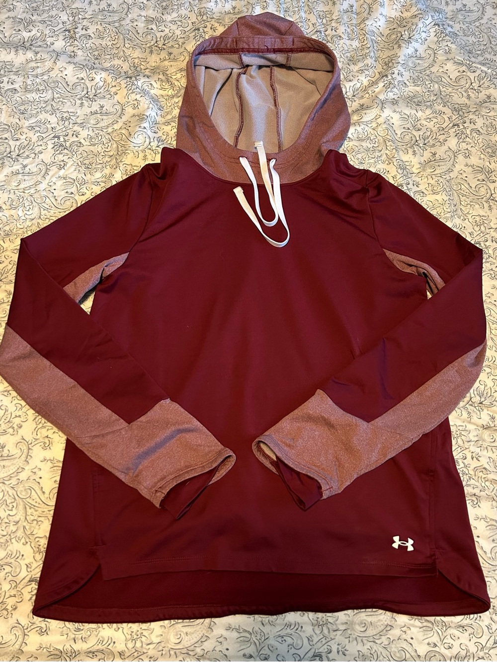 Under Armour Women's Burgundy Hooded Performance Pullover